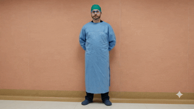 Tessuto Tecnico Riutilizzabile (TTR) con elevata impermeabilità ai liquidi per uso chirurgico
